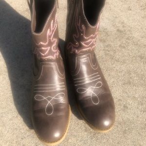 Wonder Nation Classic Western Cowboy Boot Big Girls Size 4